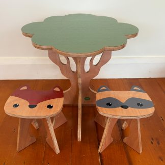 Grove Tree Table & Stool Set